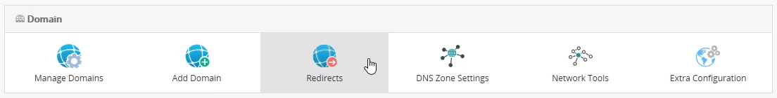 Redirects webuzo pane