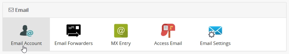 E-mailaccount van het Webuzo-paneel