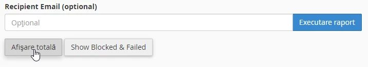 Totaal weergegeven Email ontvanger