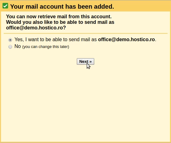 Trimitere mail-uri